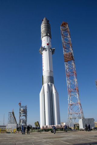 ExoMars 2016 Spacecraft on the Launchpad