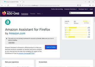 Firefox install Amazon Assistant