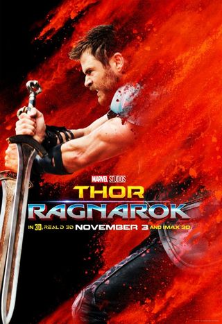 Thor Ragnarok poster chris hemsworth