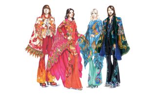 Original costume sketch for ABBA Voyage (credit - Manish Arora)