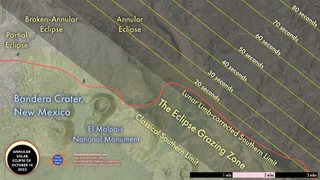 The 'grazing zones' on October 14, 2023