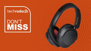 1MORE Sonoflow Pro headphones on orange background with "Don't Miss" text in white