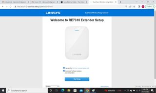 Linksys RE7310 app screenshot