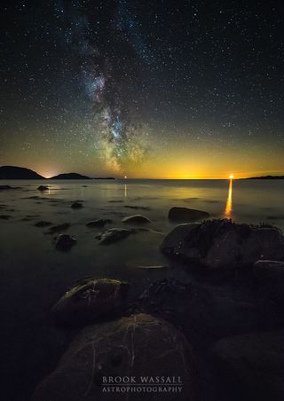 Moonset Seen from Niarbyl, Isle of Man