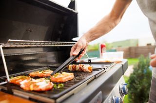 Man grilling