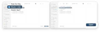 How To Import Music Into Music App For Mac: Click the file or folder you want, and then click open.
