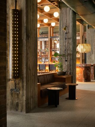 interior of ace hotel sydney lobby