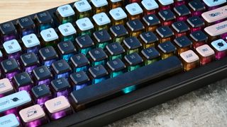 A space-themed Gamakay LK75 wireless mechanical keyboard