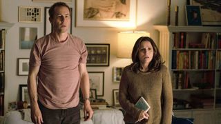 (L-R) Tobias Menzies as Don and Julia Louis-Dreyfus as Beth in "You Hurt My Feelings"