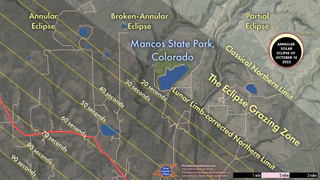 The 'grazing zones' on October 14, 2023