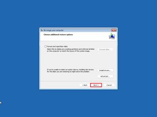 Choose Additional Restore Options