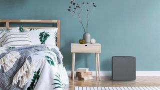 AirThings Renew sitting in bed room