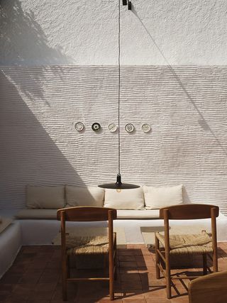 Bardot in Antiparos chairs with white background