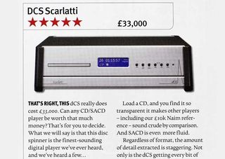 Best 25 CD players of What Hi-Fi?'s lifetime: dCS Scarlatti