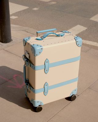 Globe-Trotter colourful suitcase