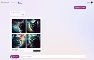 Bing Image Creator is available through Bing Chat