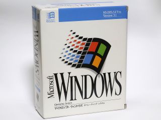 Japanese retail box of Microsoft Windows Operating System Version 3.1