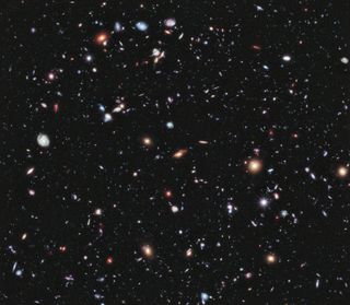 Hubble image of the universe.