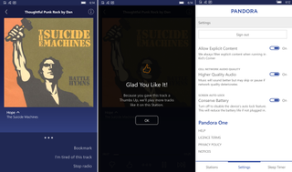 Pandora for Windows 10 Mobile