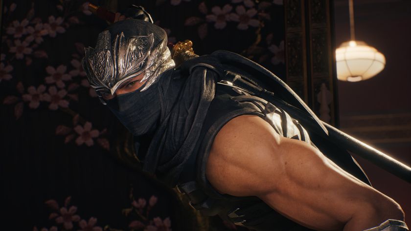 A close up of the main character from Ninja Gaiden 2 Black