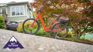 Trek Verve+ 1 electric bike on a steep hill