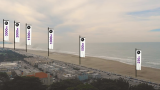 A shot of Morse Micro&#039;s 3 kilometer HaLow Wi-Fi implementation tested along a San Francisco beach.