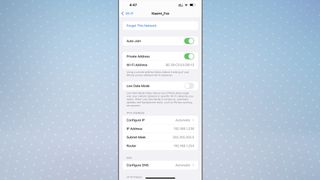 iOS Settings app