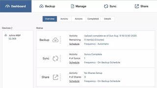 SpiderOak's user interface for One Backup