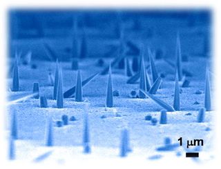 Nanolasers grown on silicon, nano needles