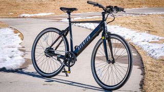 Aventon Soltera e-bike in park