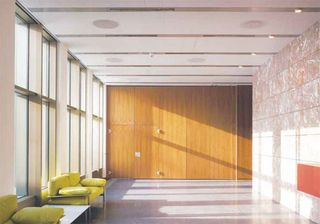 Ground floor foyer of the Warsaw Embassy II, Warsaw, Poland, by Tony Fretton Architects, 2006-2009