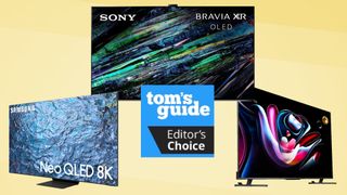 The Hisense U8K, the Sony A95L OLED and the Samsung QN900C 8K QLED