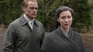 outlander sam heughan caitriona balfe season 6 trailer starz screenshot