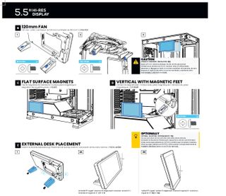 Phanteks PC Case Monitor's Mounting Options