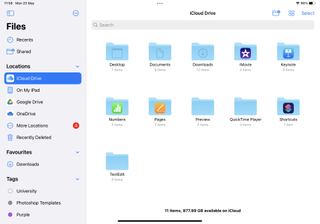 iCloud Drive iPad