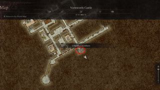 Dragon's Dogma 2: Map of Allard's Chambers.