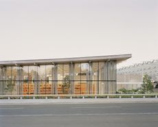 sydney modern store glowing from inside