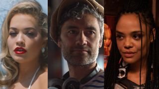 Rita Ora in the "You for Me" music video, Taika Waititi on Thor: Ragnarok set, Tessa Thompson in Thor: Love and Thunder