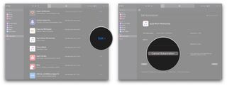 Cancel Apple Music subscription on Mac by showing: Click Edit, click Cancel Subscription