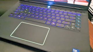 Alienware m16 R2 touchpad loop lighting.