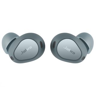 Jabra Elite 10 Gen 2 earbuds in denim render.