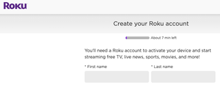 Roku account setup