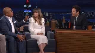 The Tonight Show's Jimmy Fallon gets asked to join the Olympics by Mike Tirico.