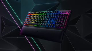 The Razer BlackWidow V3 Pro.