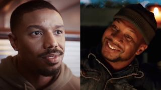 Michael B Jordan and Jonathan Majors in Creed III side by side