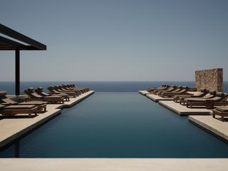 The pool at Gundari, Folegandros