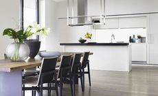 Kitchen with dining table and chairs