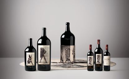 William Kentridge&#039;s labels on the 2015 vintage bottles