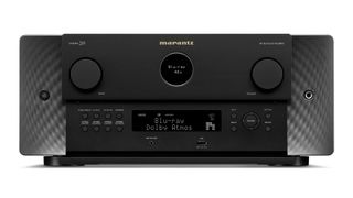 Marantz Cinema 30 home cinema amplifier from front against white background