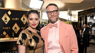 Seth Rogen at the 2023 Golden Globes 